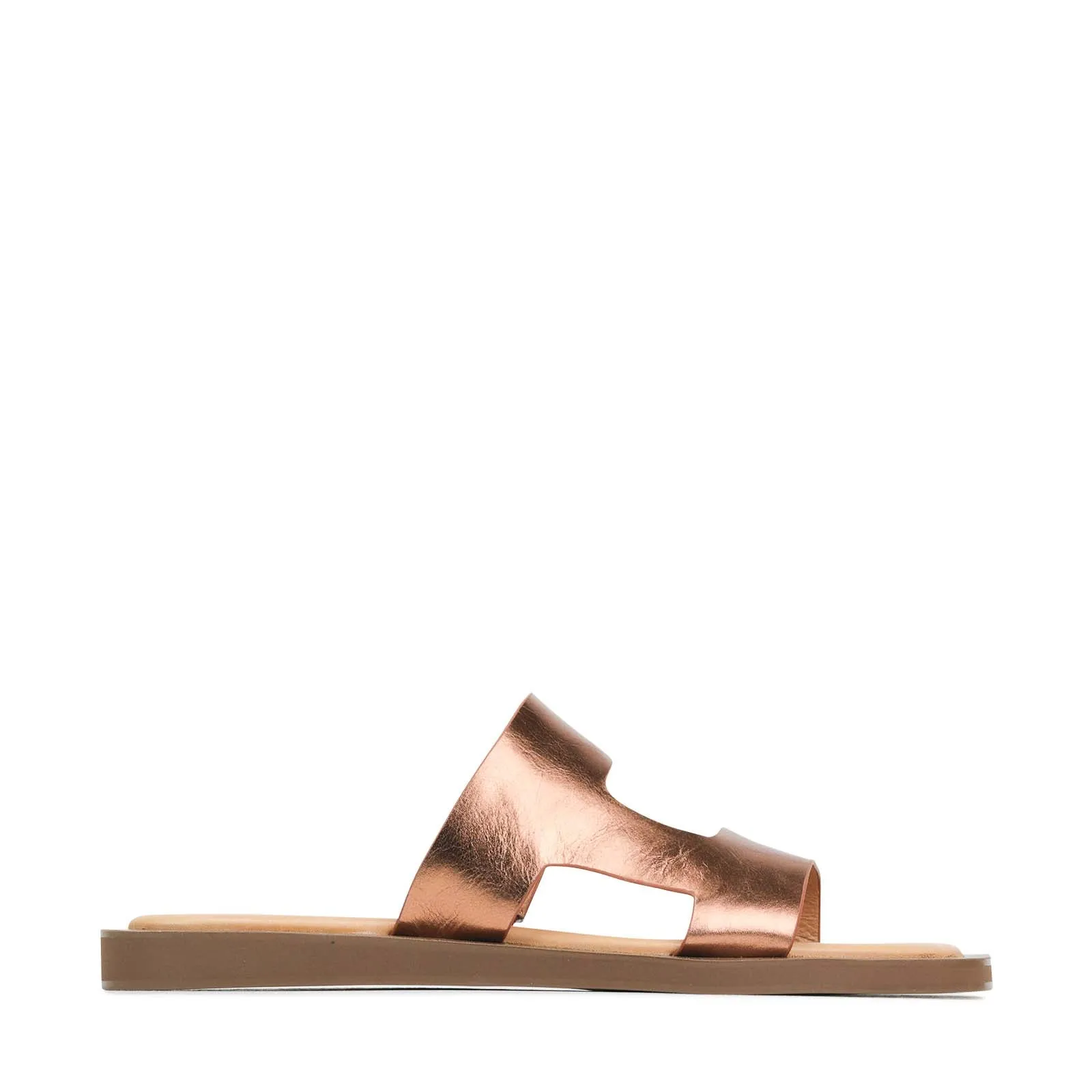 MISA LEDER-SLIDES SANDALEN