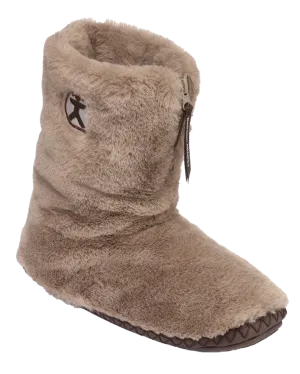 Monroe Faux-Fur Pantoffelstiefel in Dunklem Taubenblau