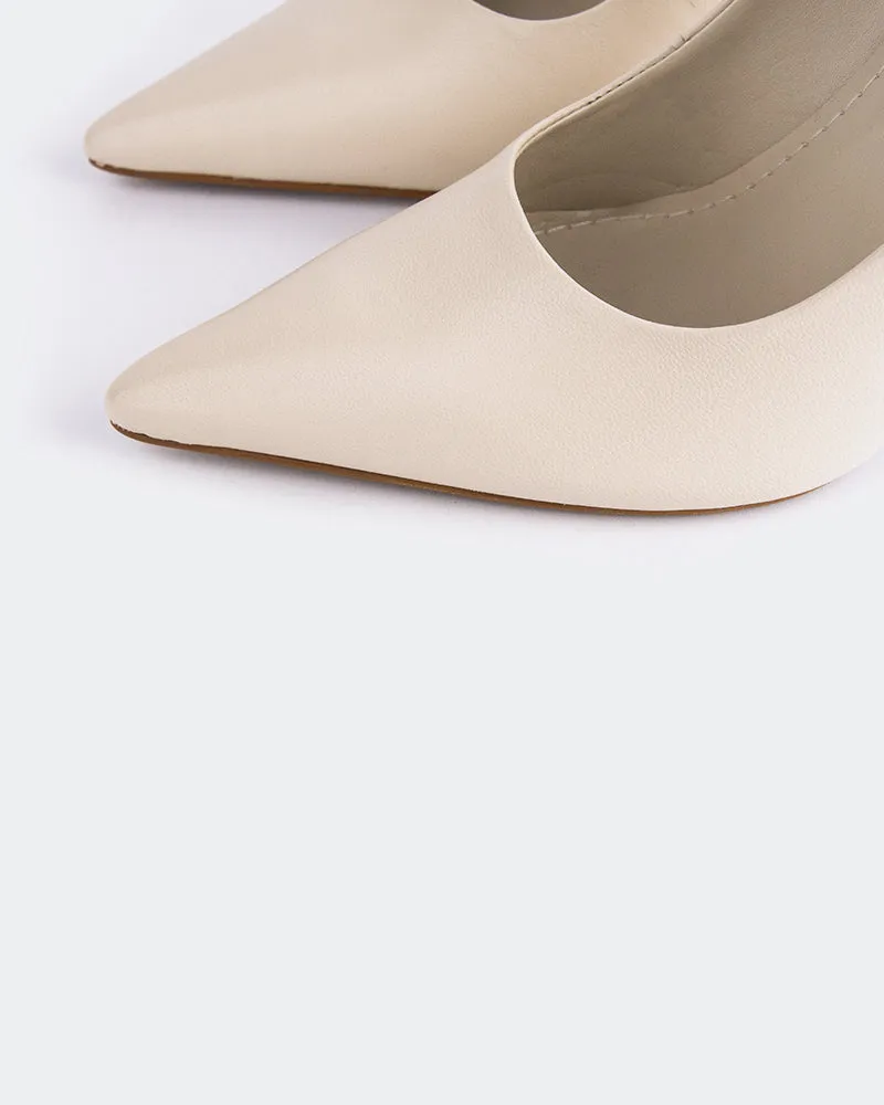 Moraya Off White Leder