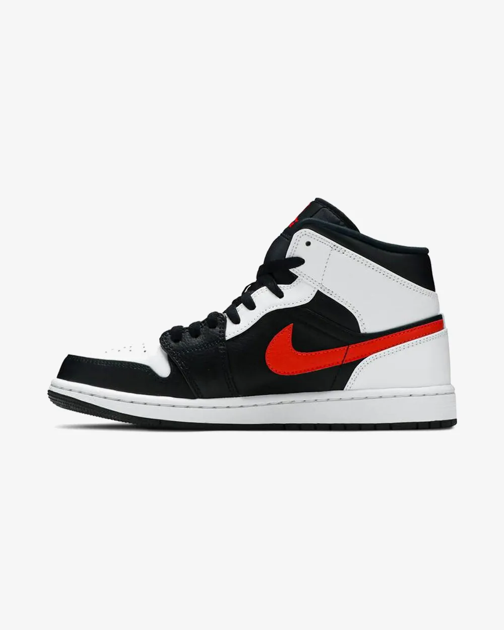 NIKE AIR JORDAN1 MID SCHWARZ CHILE ROT