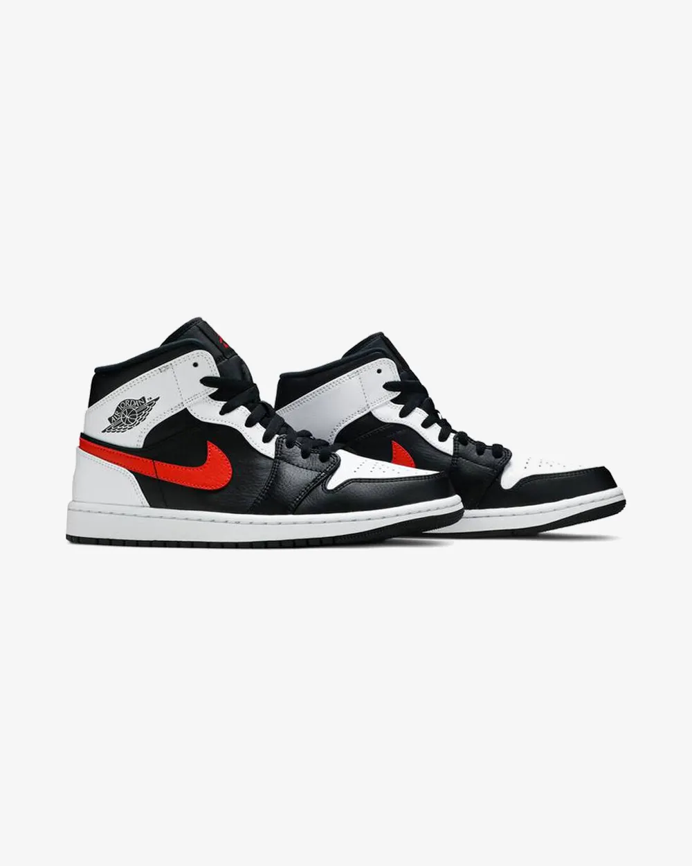 NIKE AIR JORDAN1 MID SCHWARZ CHILE ROT