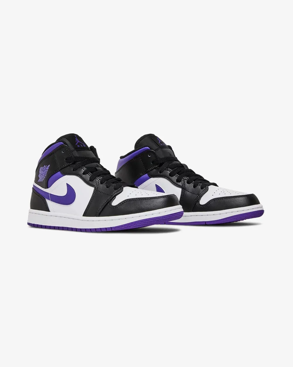 NIKE AIR JORDAN1 MID WEIß SCHWARZ LILA