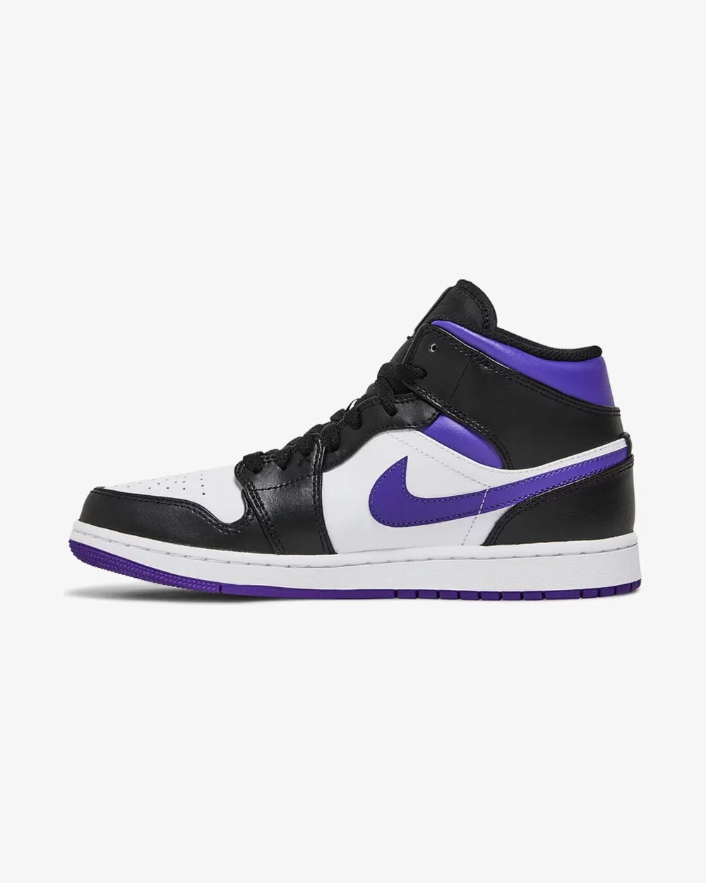 NIKE AIR JORDAN1 MID WEIß SCHWARZ LILA
