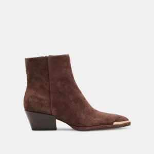 NONAH STIEFELETTEN DK BRAUN WILDLEDER