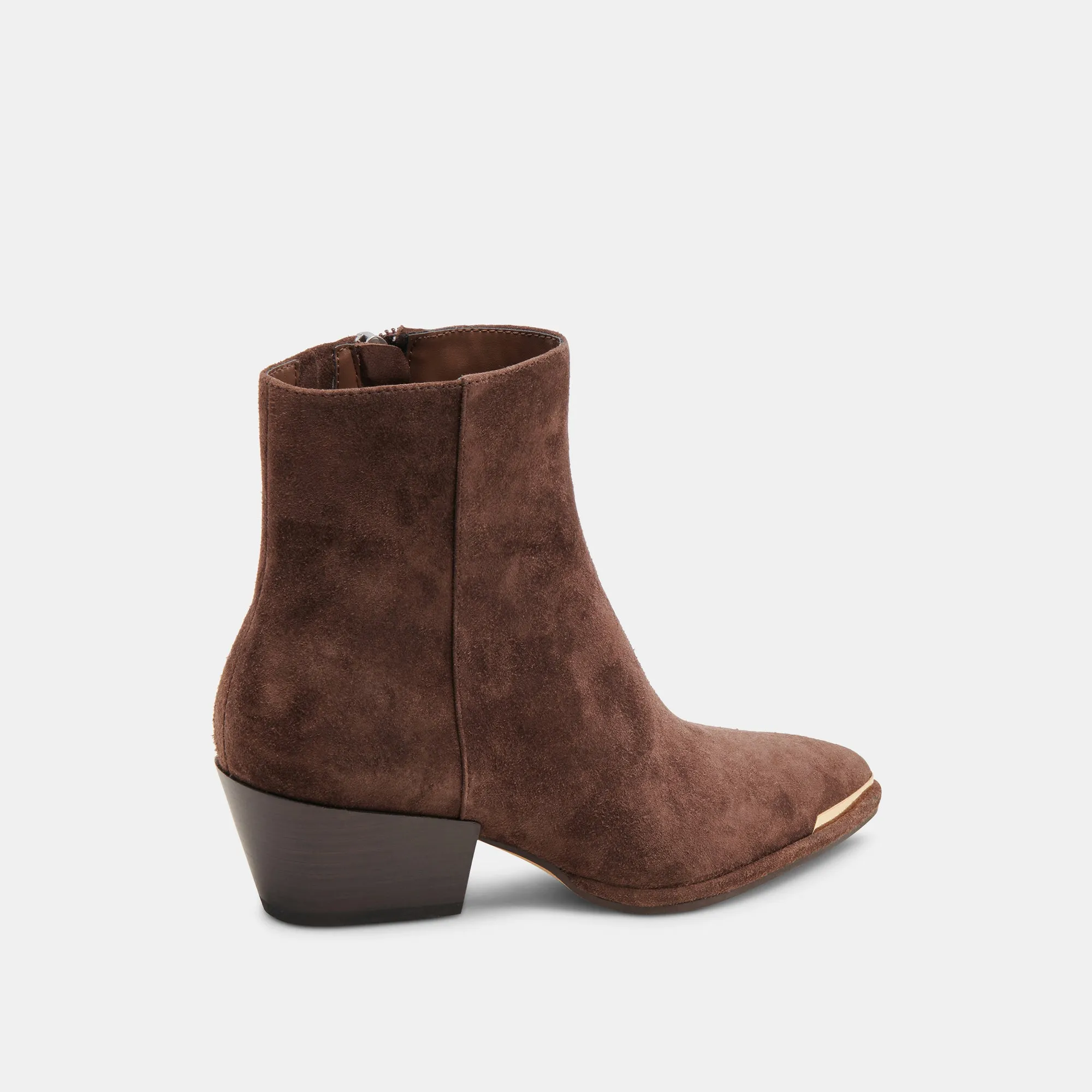 NONAH WEITE STIEFELETTEN DK BRAUN WILDLEDER
