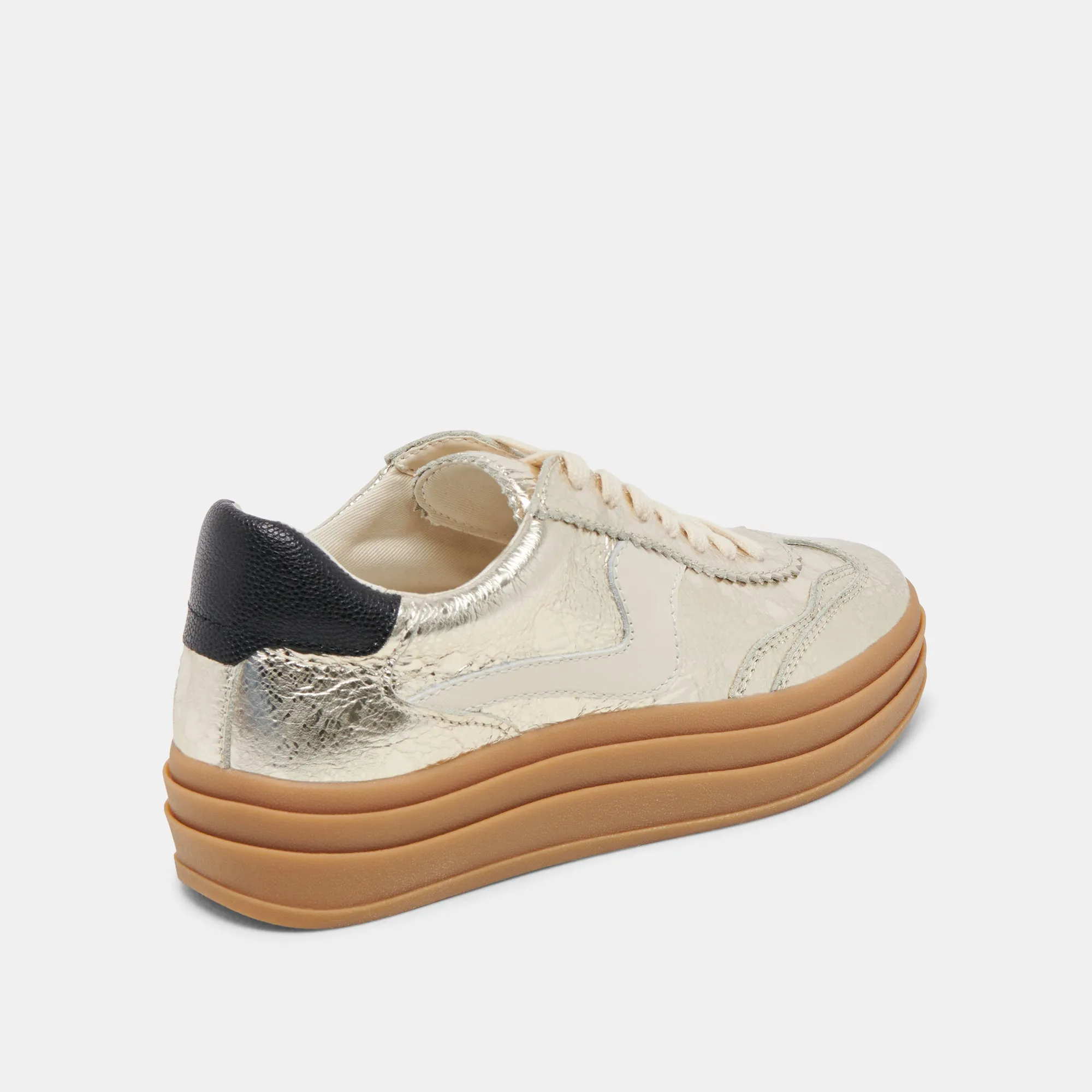 HINWEIS X SNEAKERS PLATINUM DISTRESSED LEDER
