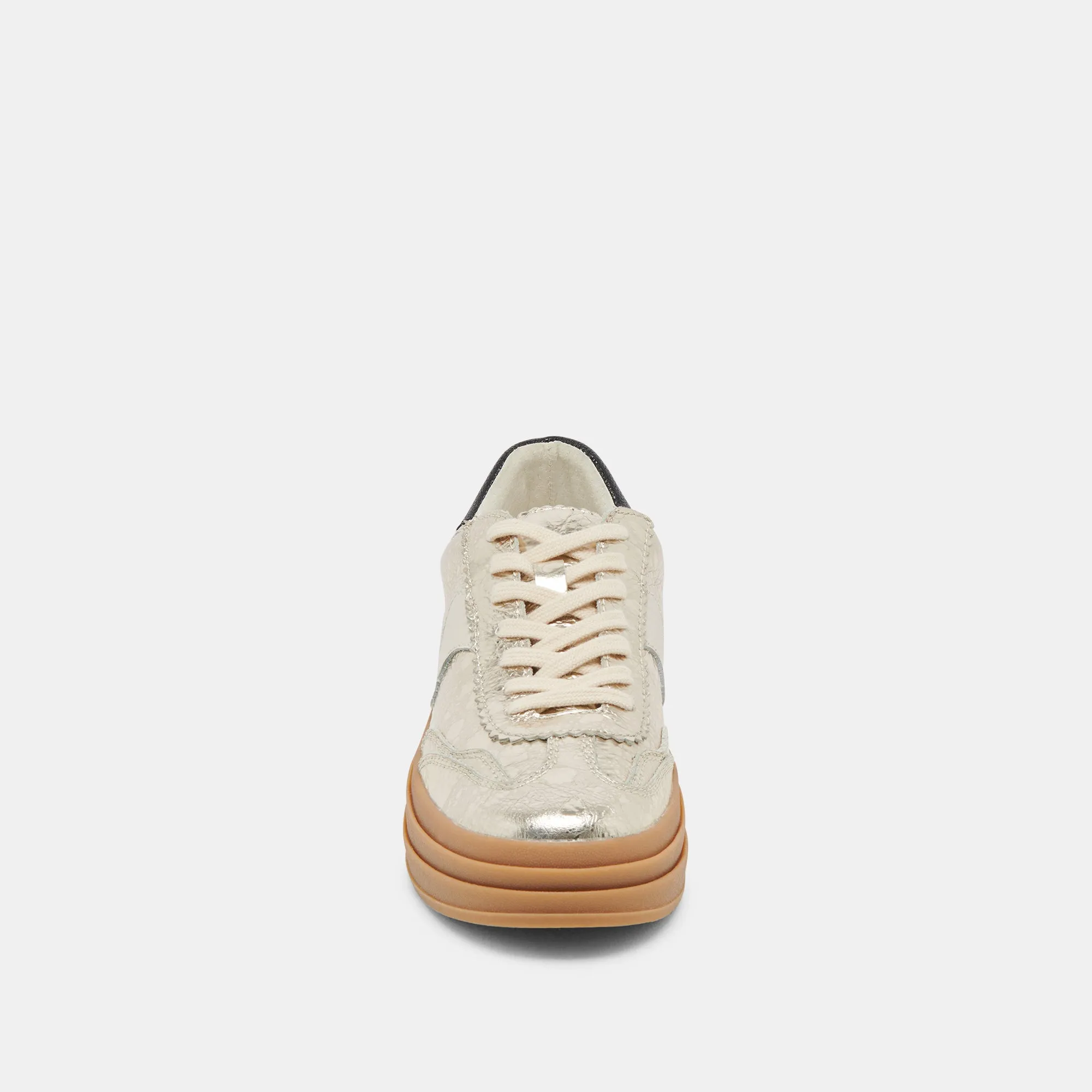 HINWEIS X SNEAKERS PLATINUM DISTRESSED LEDER