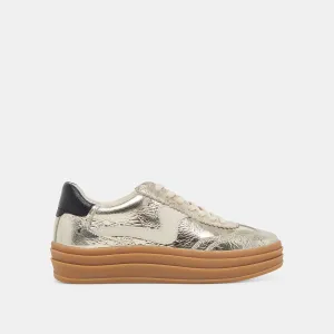 HINWEIS X SNEAKERS PLATINUM DISTRESSED LEDER