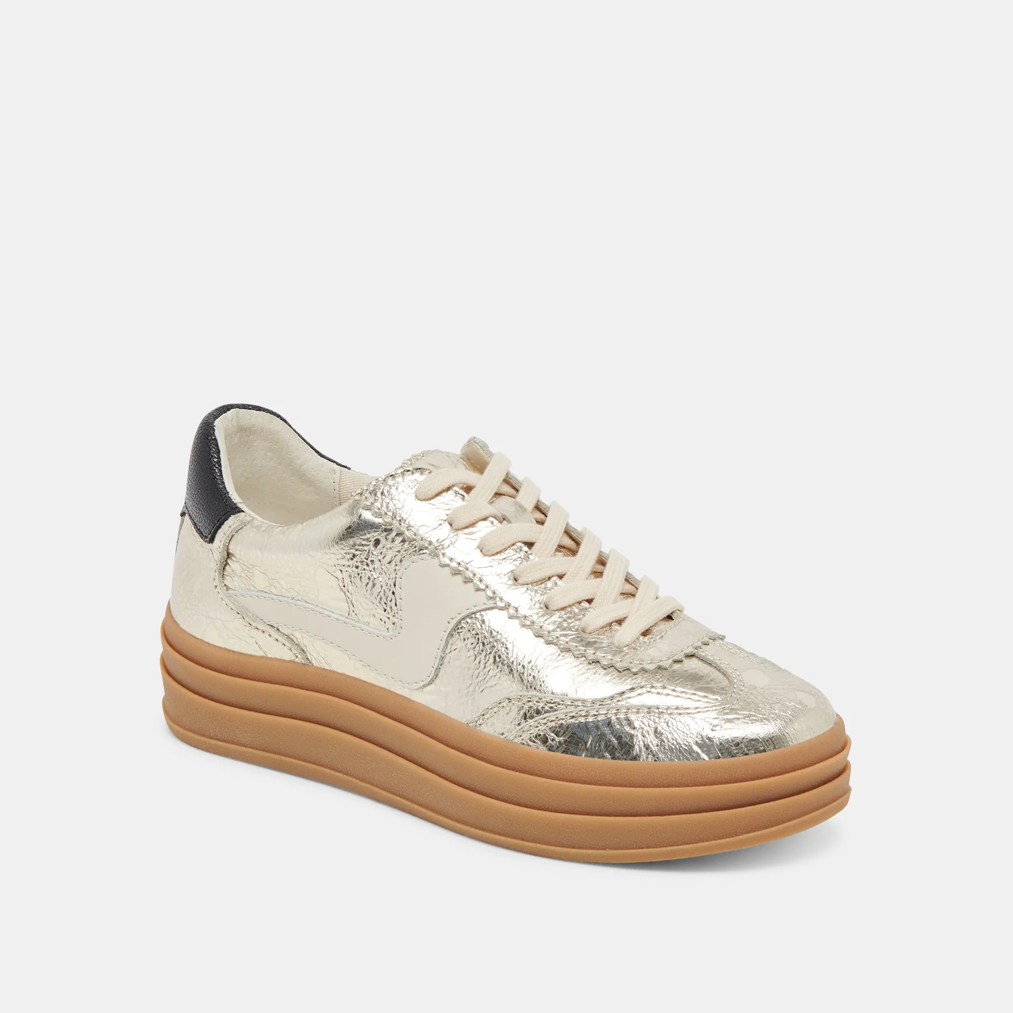 HINWEIS X SNEAKERS PLATINUM DISTRESSED LEDER