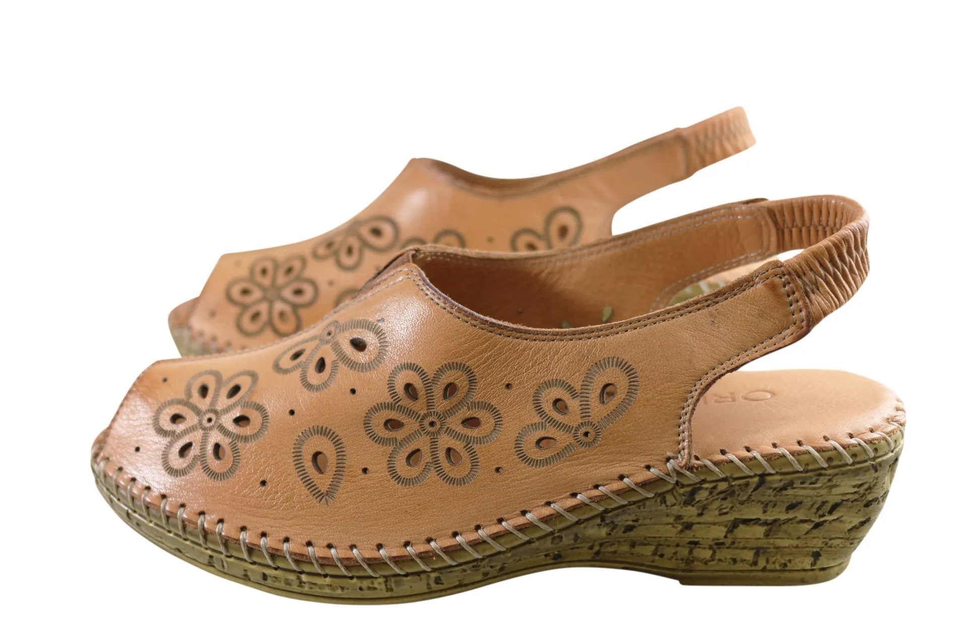Orizonte Petal Damen Europäische Weichleder Bequeme Sandalen Orizonte Schuhe