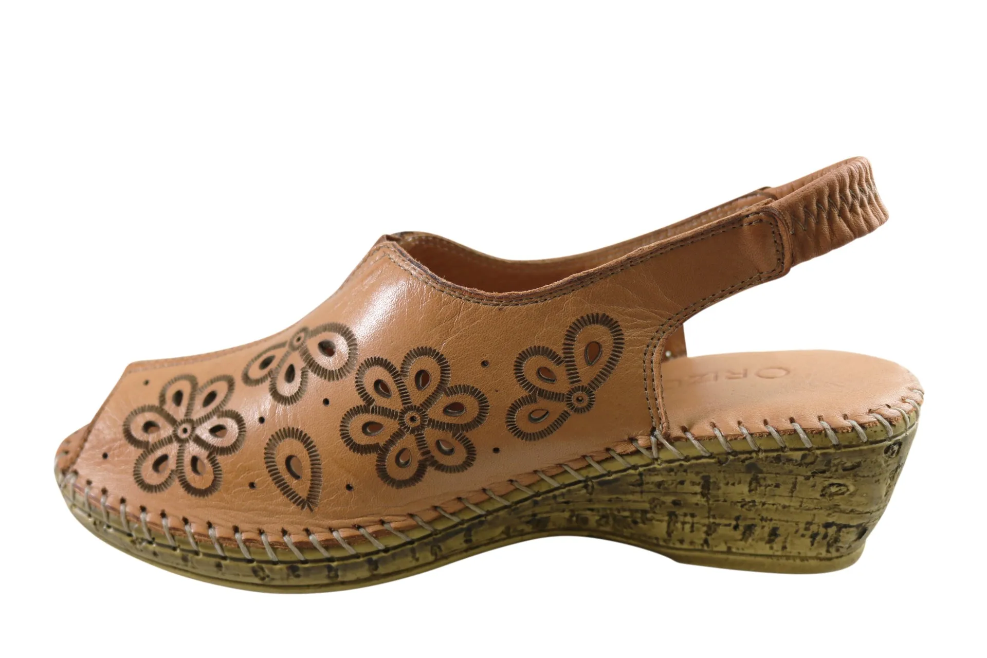 Orizonte Petal Damen Europäische Weichleder Bequeme Sandalen Orizonte Schuhe