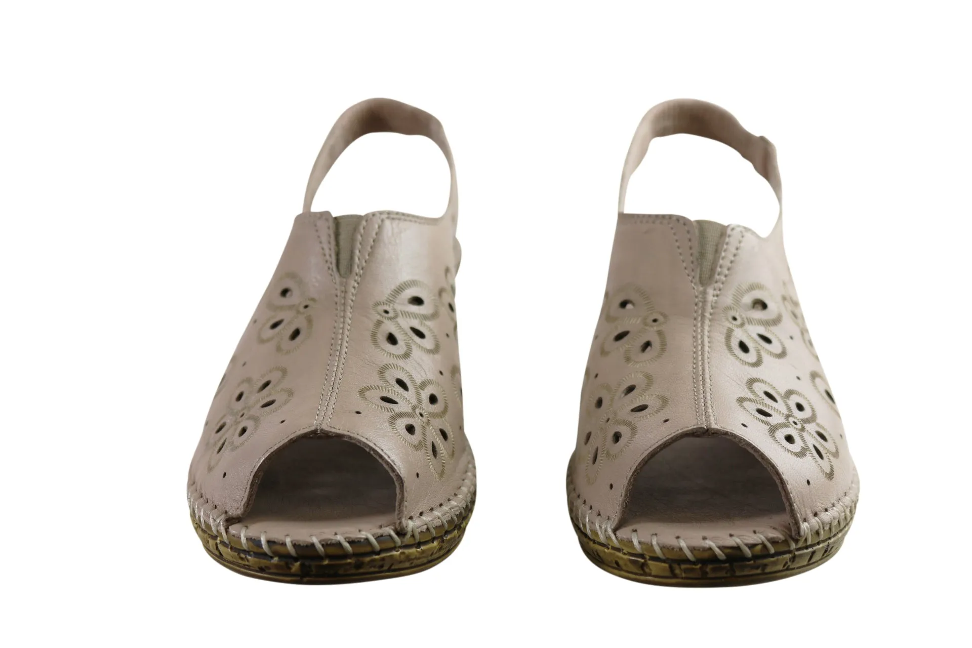 Orizonte Petal Damen Europäische Weichleder Bequeme Sandalen Orizonte Schuhe