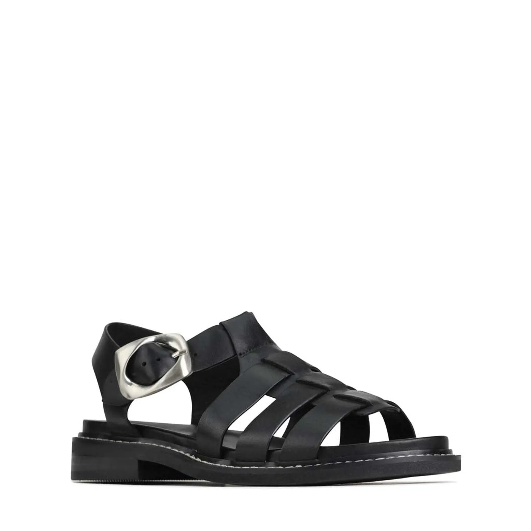 VERZIERTE LEDER SANDALEN