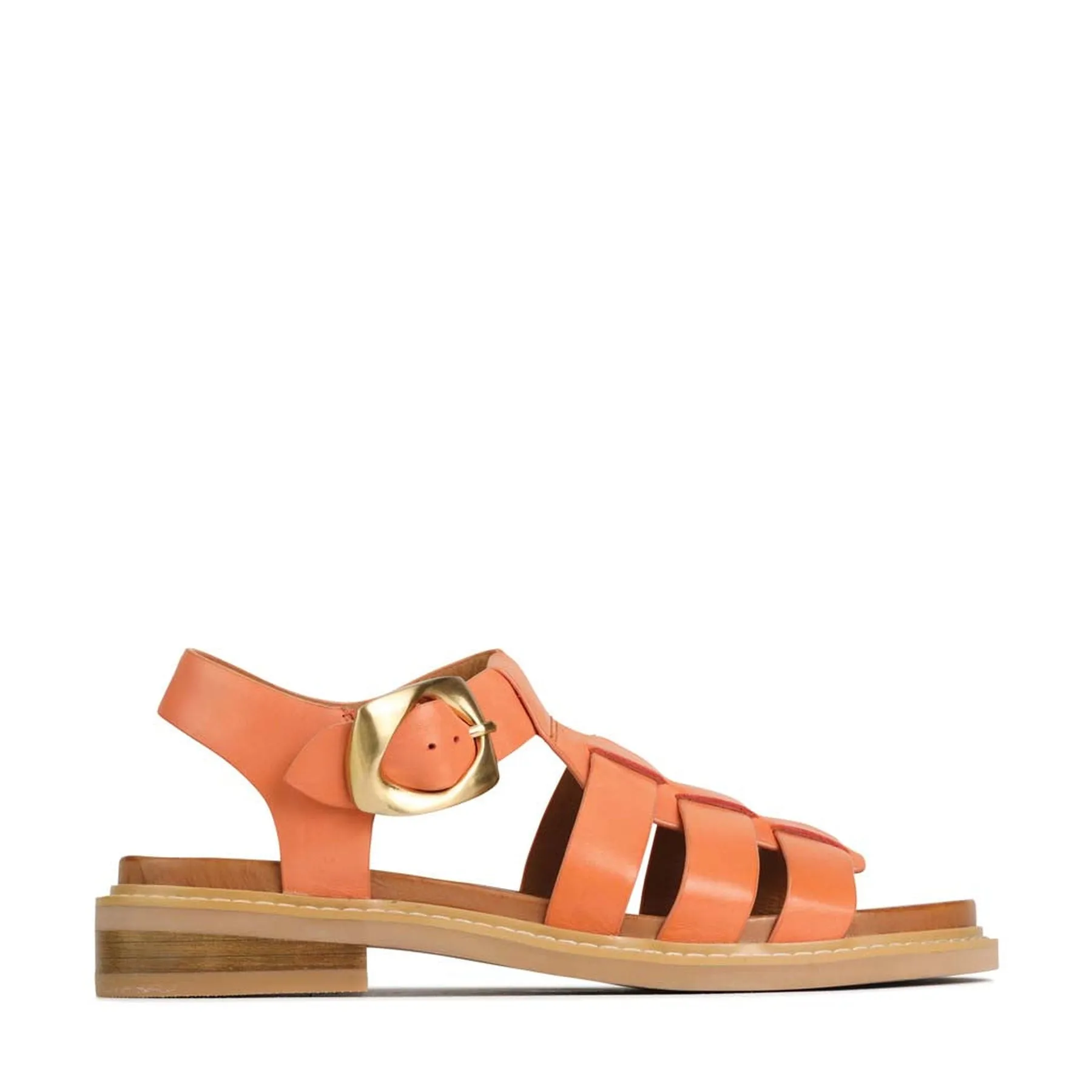 VERZIERTE LEDER SANDALEN