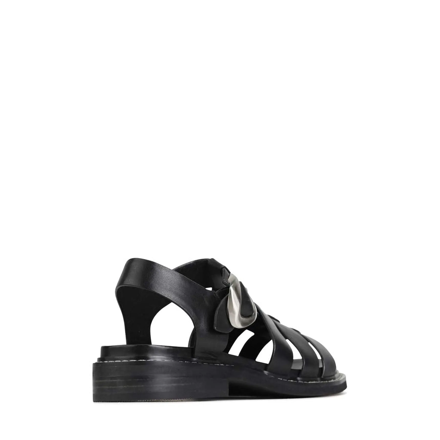 VERZIERTE LEDER SANDALEN