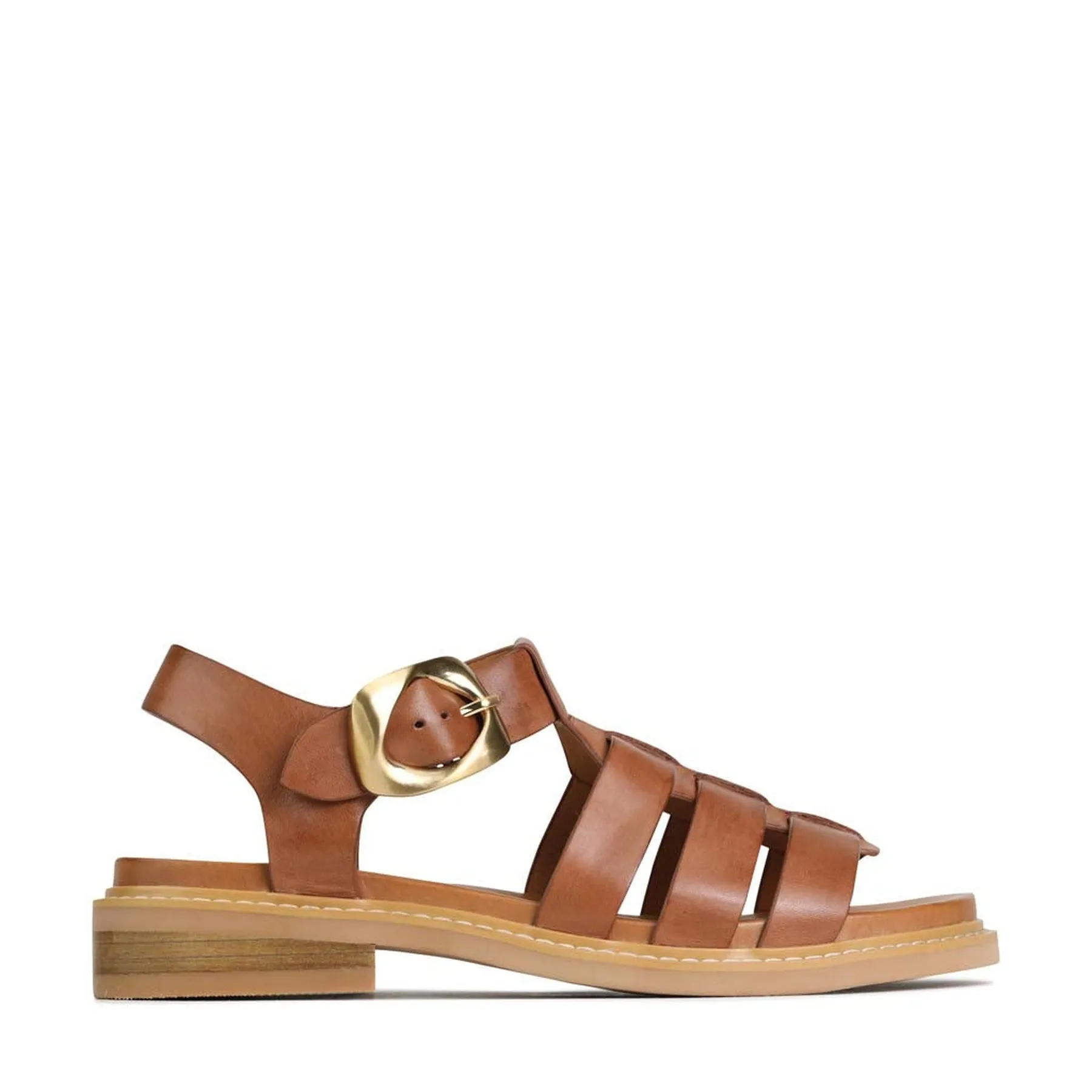 VERZIERTE LEDER SANDALEN