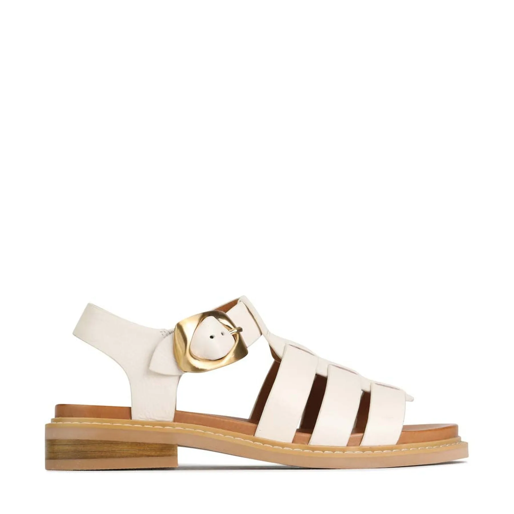 VERZIERTE LEDER SANDALEN