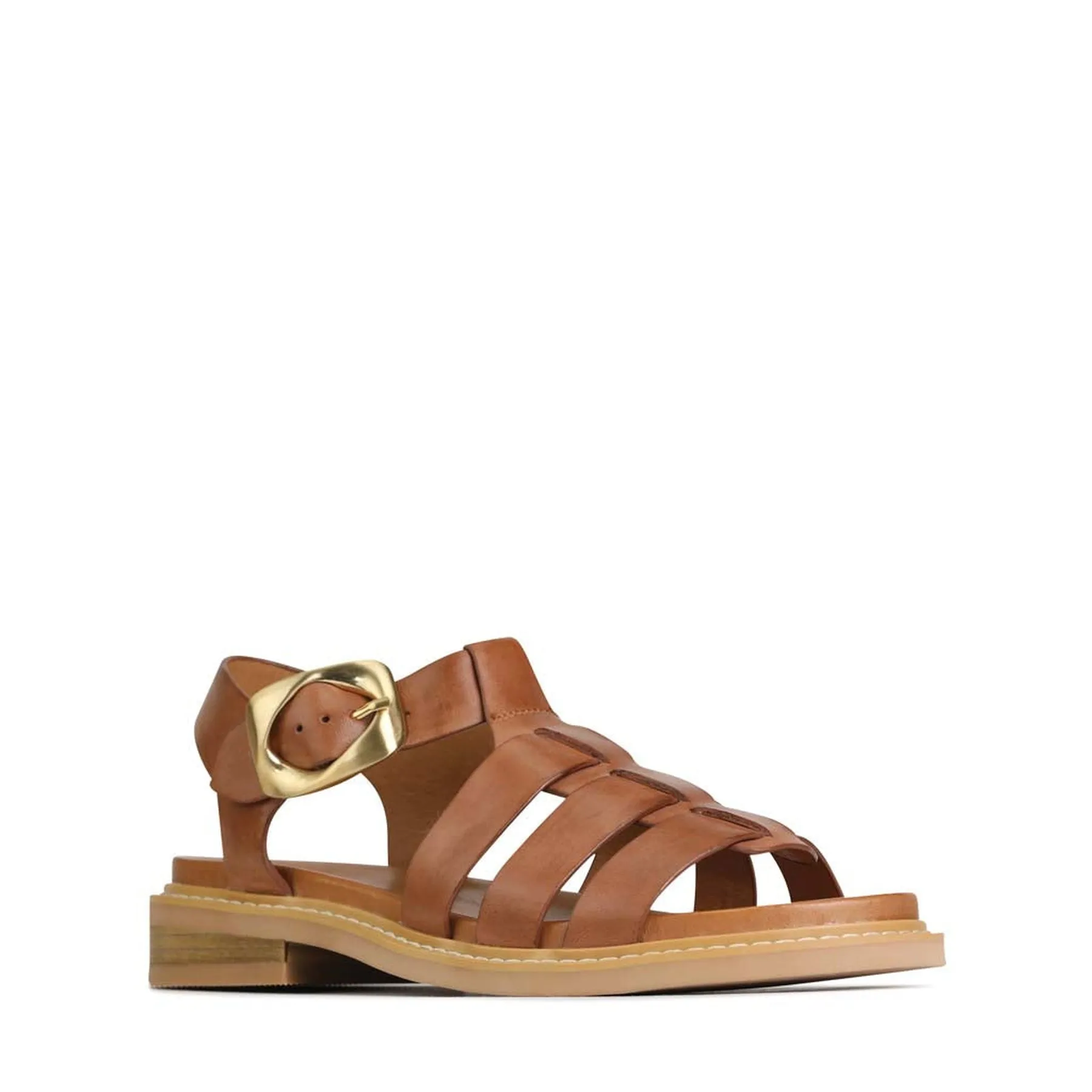 VERZIERTE LEDER SANDALEN