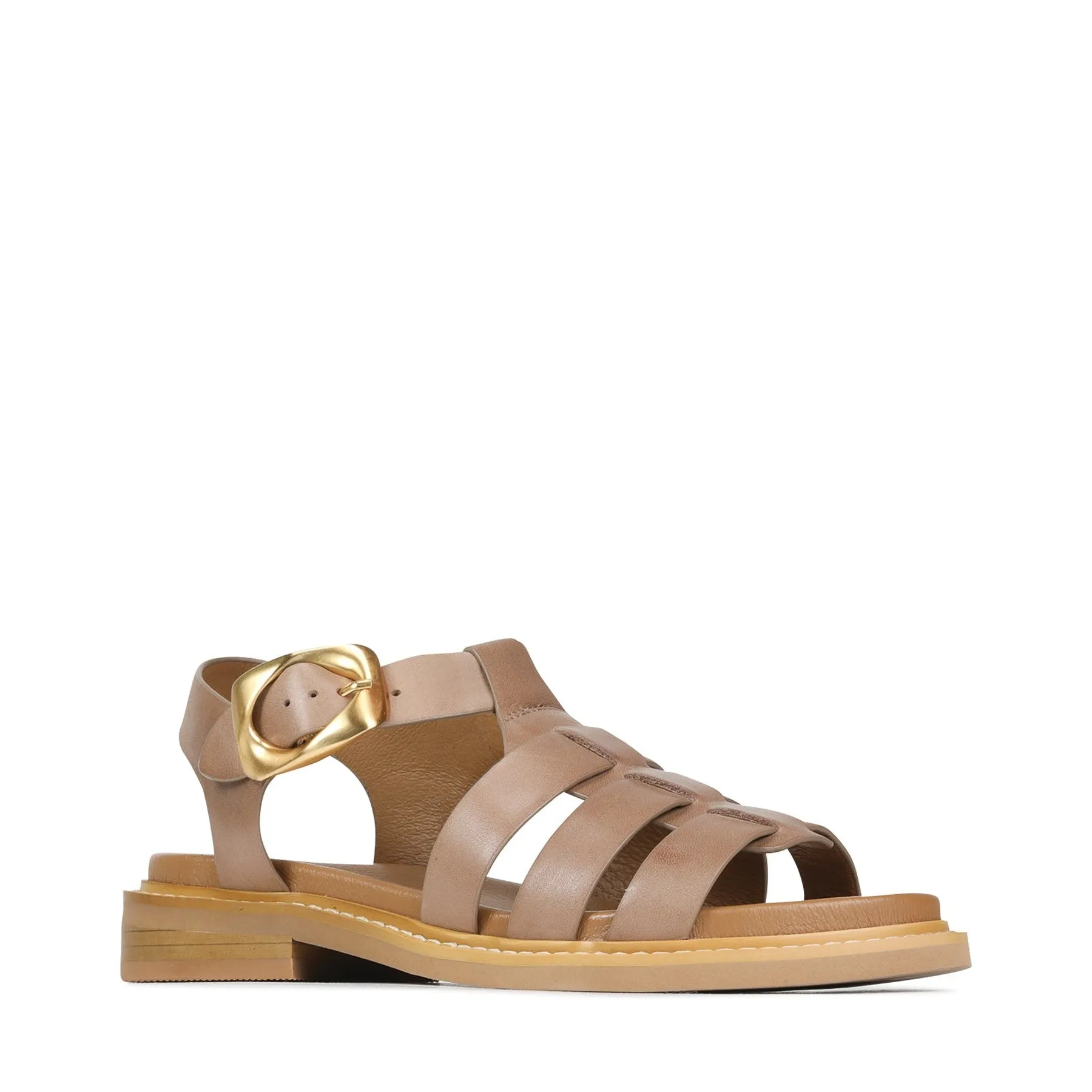 VERZIERTE LEDER SANDALEN