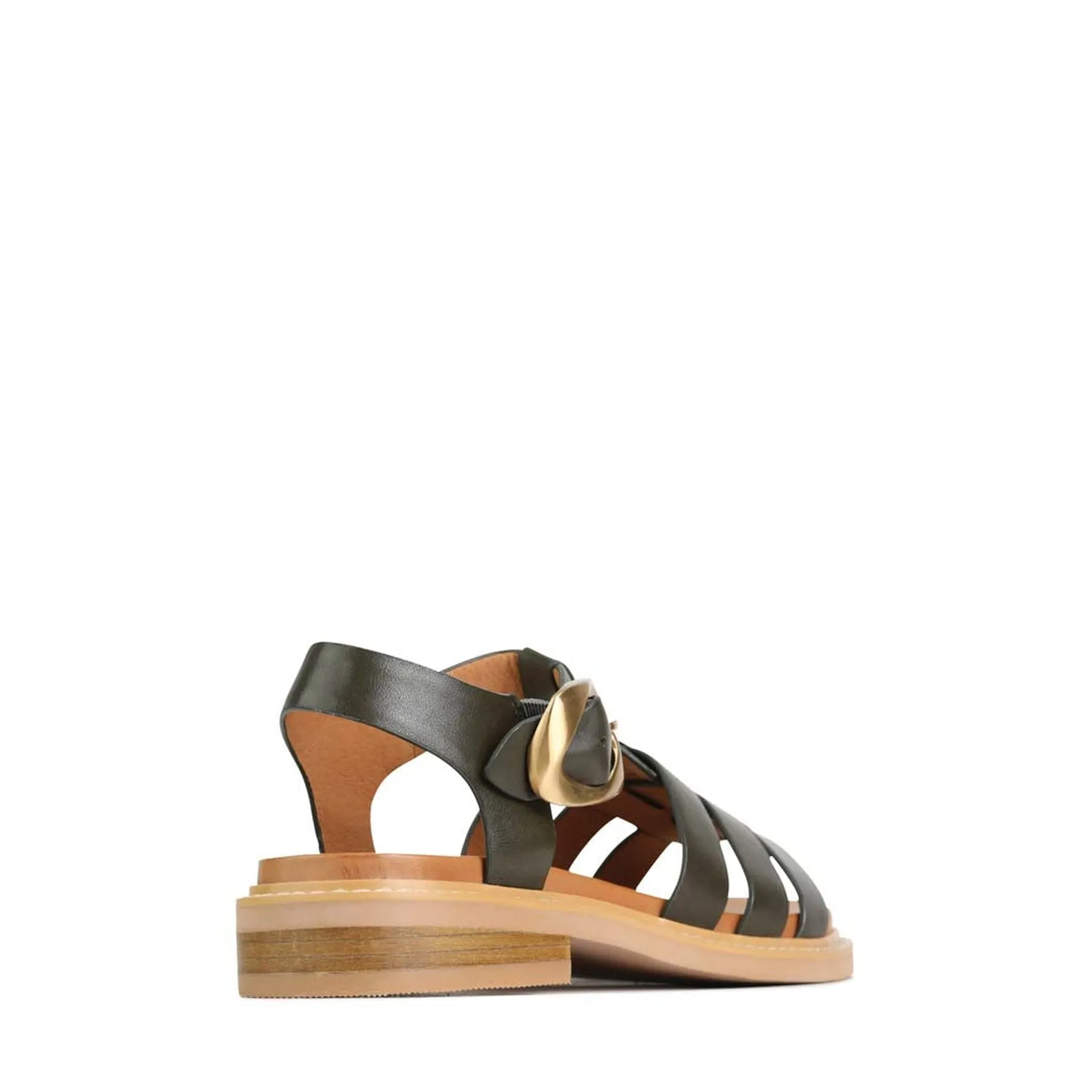 VERZIERTE LEDER SANDALEN