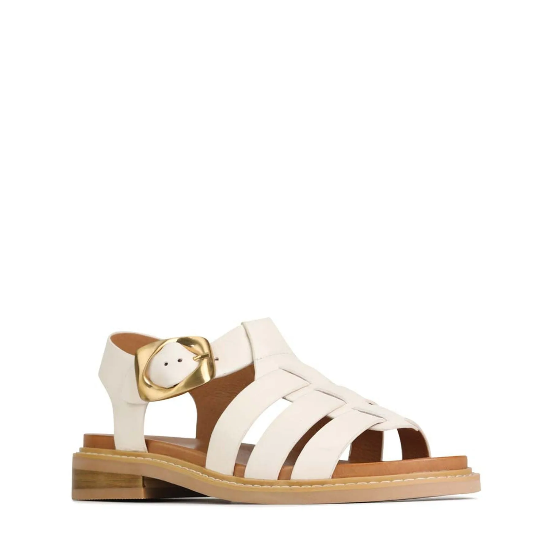 VERZIERTE LEDER SANDALEN