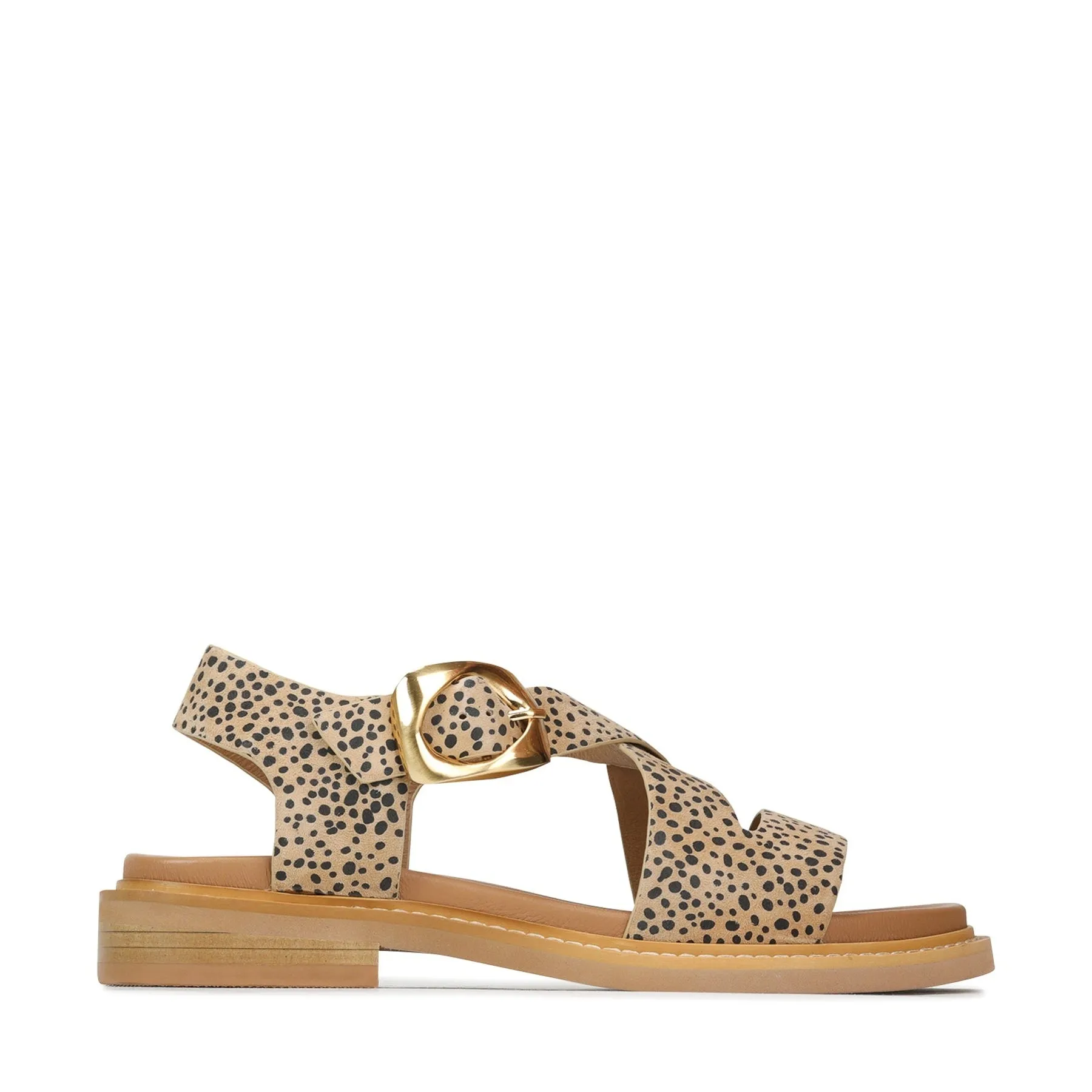 VERZIERTE LEDERSANDALEN