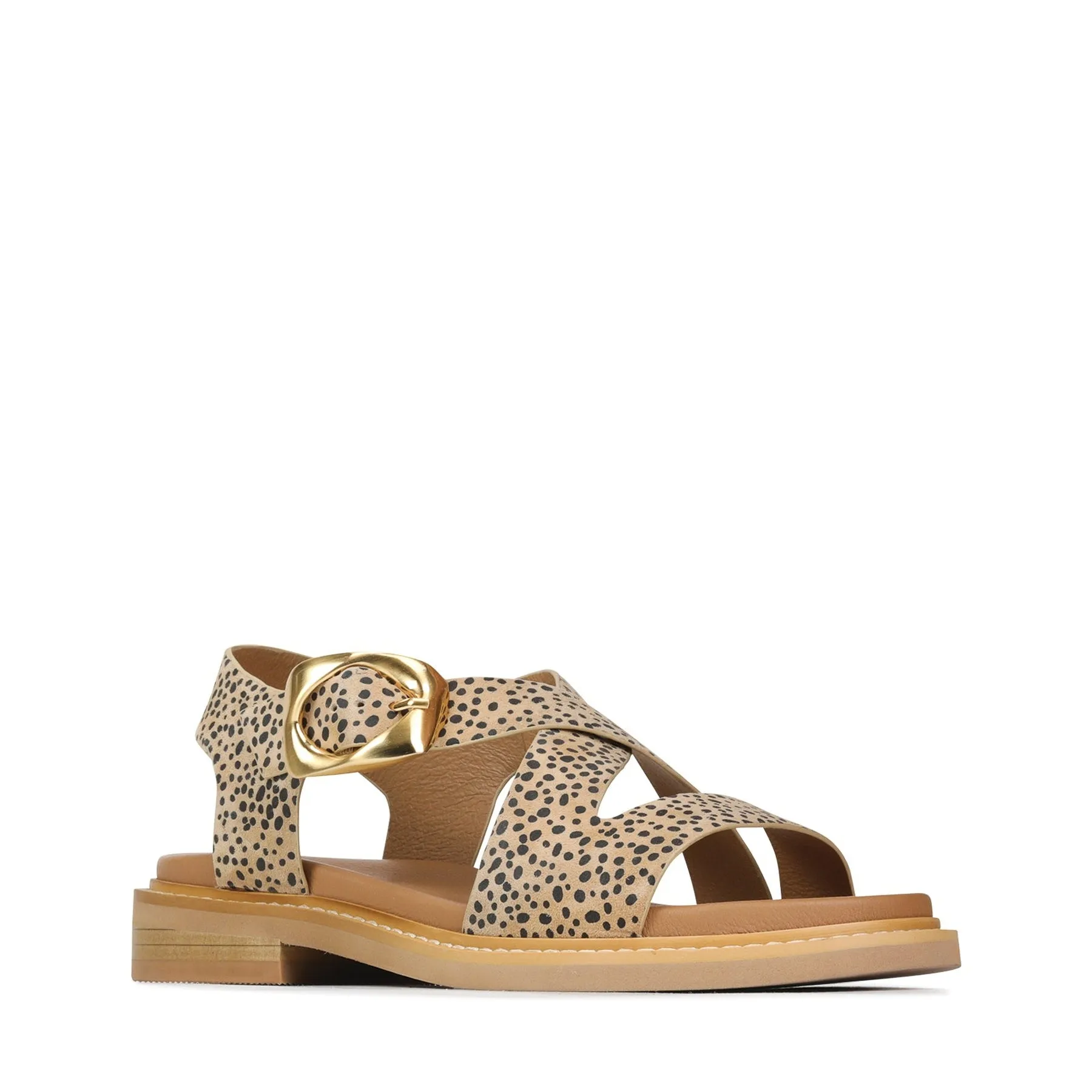 VERZIERTE LEDERSANDALEN