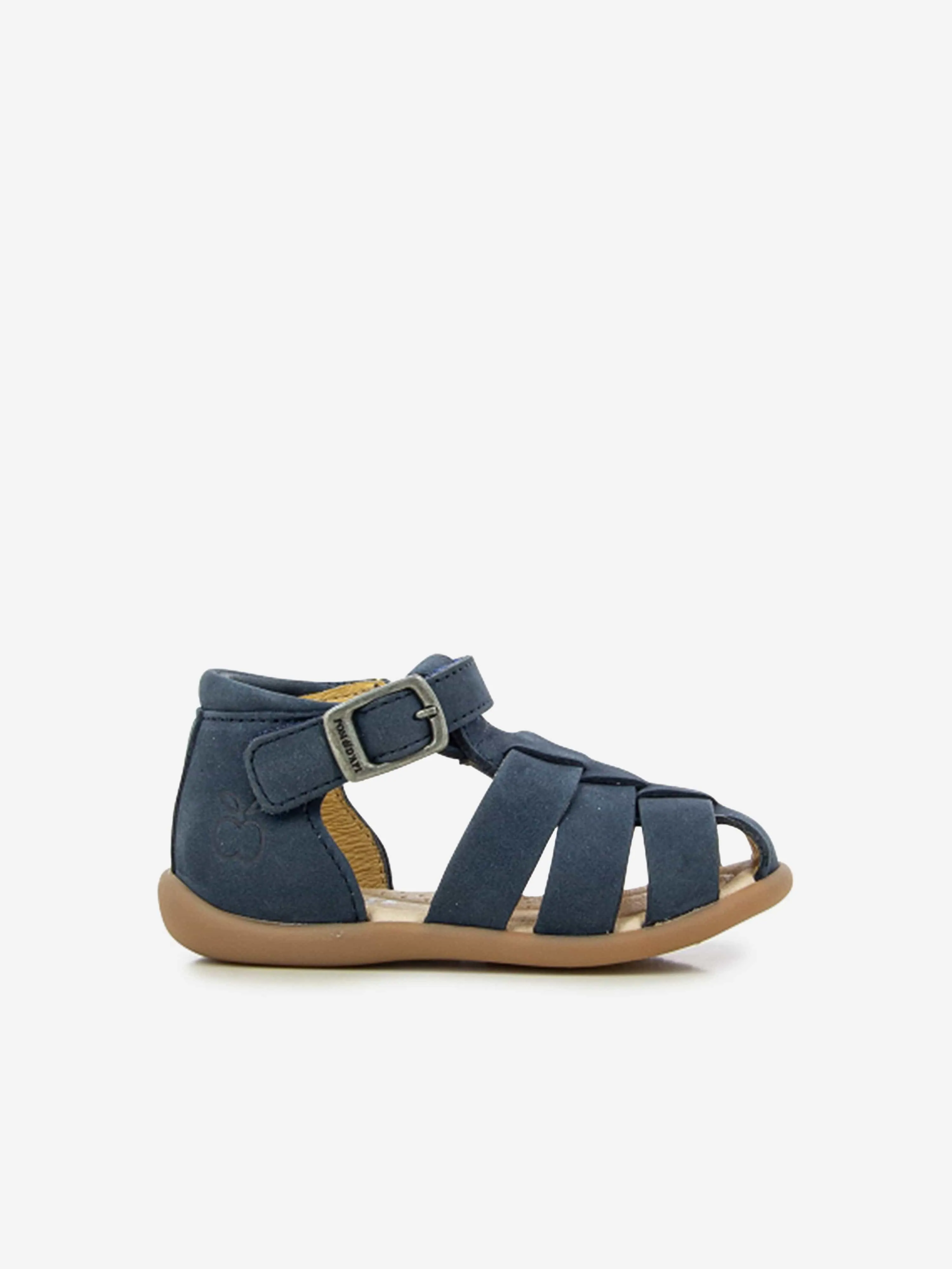 Pom D'Api Baby Leder Steh-Papy Sandalen in Marine