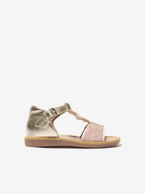 Pom D'Api Mädchen Poppy Malibu Sandalen in Gold