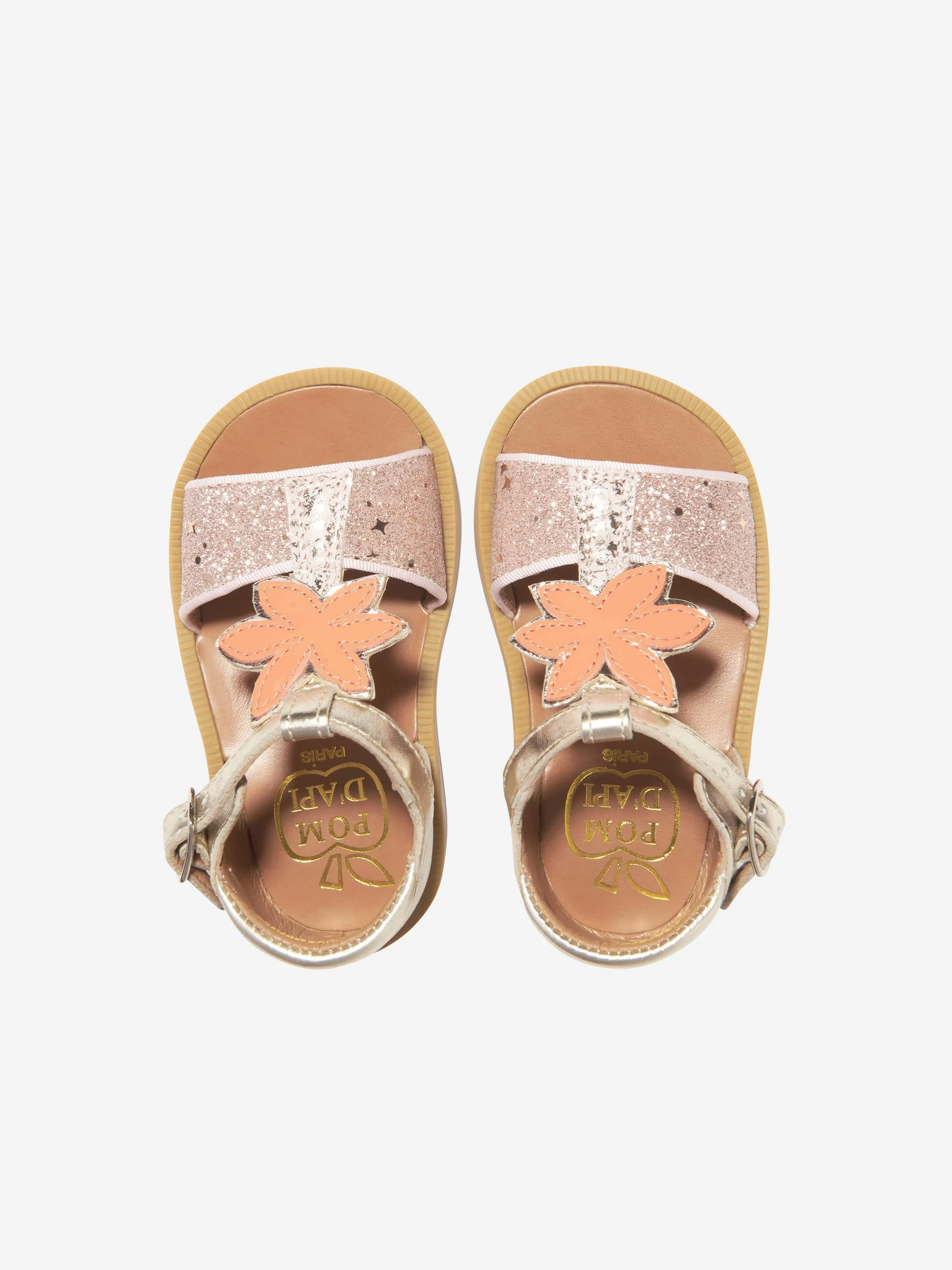 Pom D'Api Mädchen Poppy Malibu Sandalen in Gold