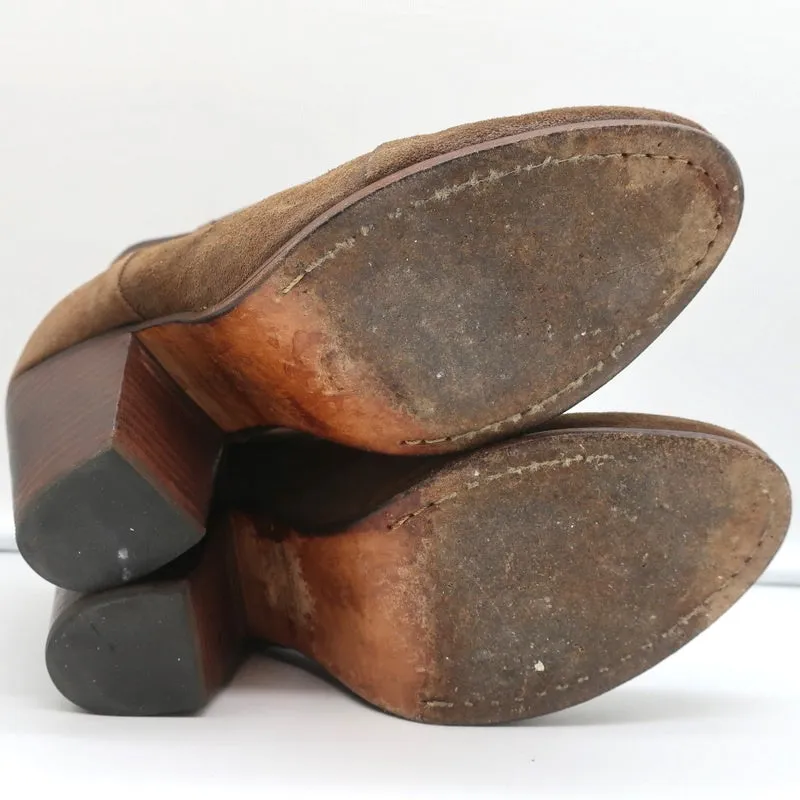 Rag & Bone Classic Newbury Stiefeletten Braun Wildleder Größe 9 Stiefeletten mit Absatz