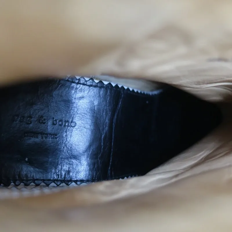 Rag & Bone Classic Newbury Stiefeletten Braun Wildleder Größe 9 Stiefeletten mit Absatz