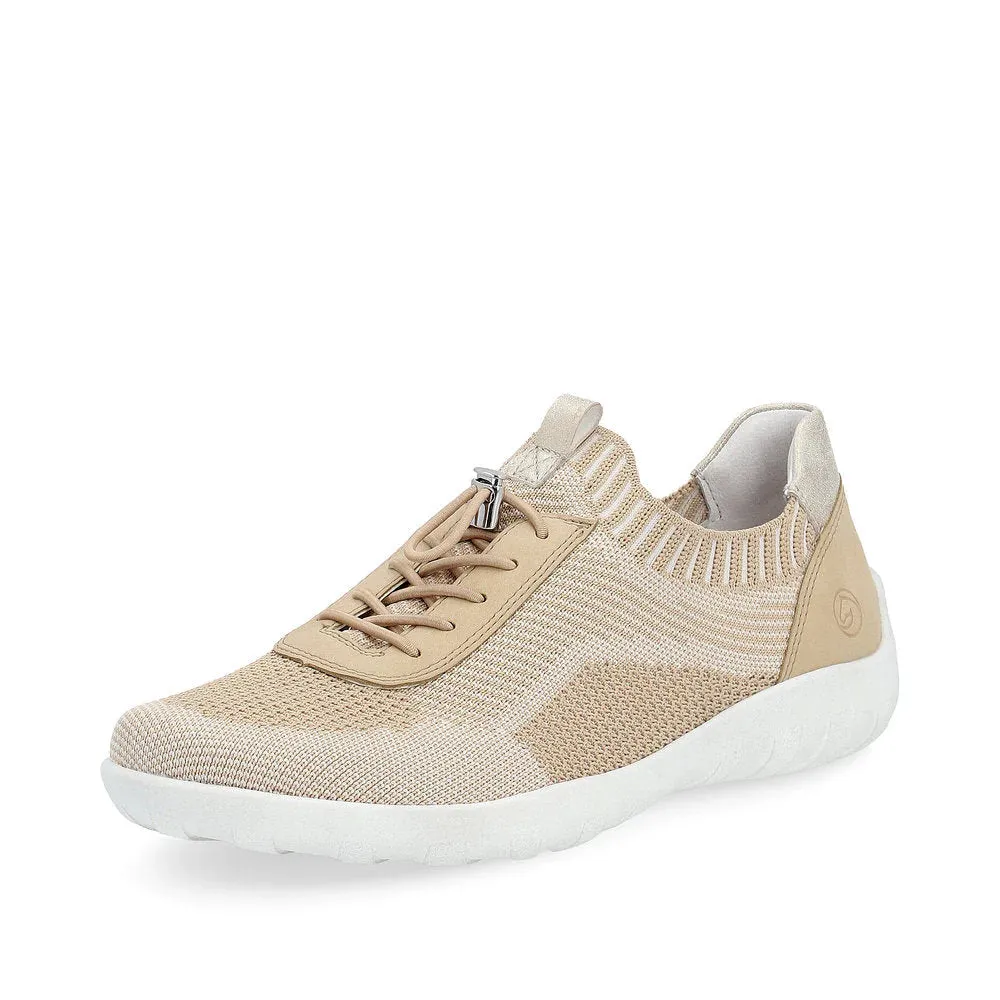 Remonte Damen Liv 18 Strick-Sneaker in Vanille/Tan