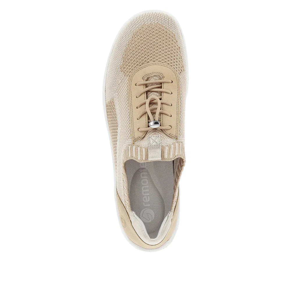Remonte Damen Liv 18 Strick-Sneaker in Vanille/Tan