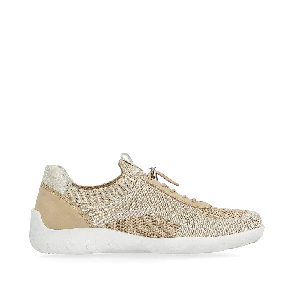 Remonte Damen Liv 18 Strick-Sneaker in Vanille/Tan