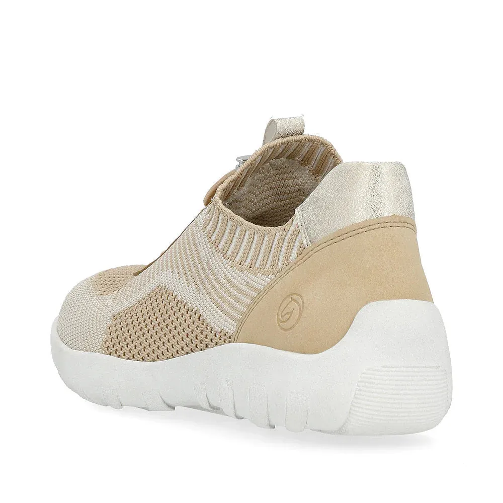 Remonte Damen Liv 18 Strick-Sneaker in Vanille/Tan