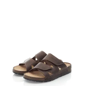 Rieker Schuhe 25691-25 Brauner Schlüpfer mit verstellbarem Riemen