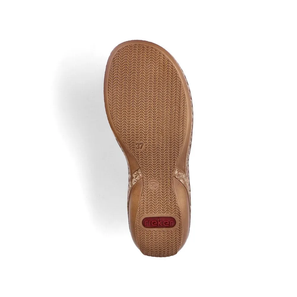 Rieker Schuhe 62808-68 Gelb Mehrfarbig Schlüpfer