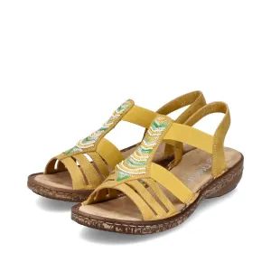Rieker Schuhe 62808-68 Gelb Mehrfarbig Schlüpfer