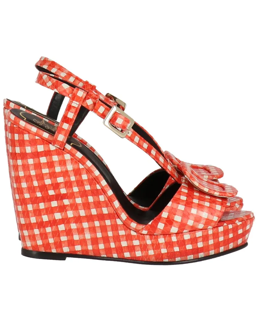 Roger Vivier Keilabsatz-Sandalen aus Leder_Roger-Vivier