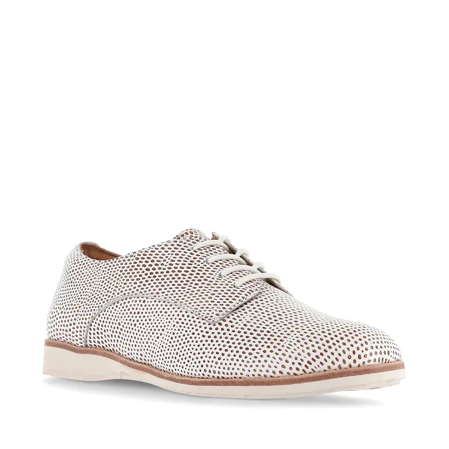 Rollie Derby Tan/Weiße Schlangenschuhe_Rollie