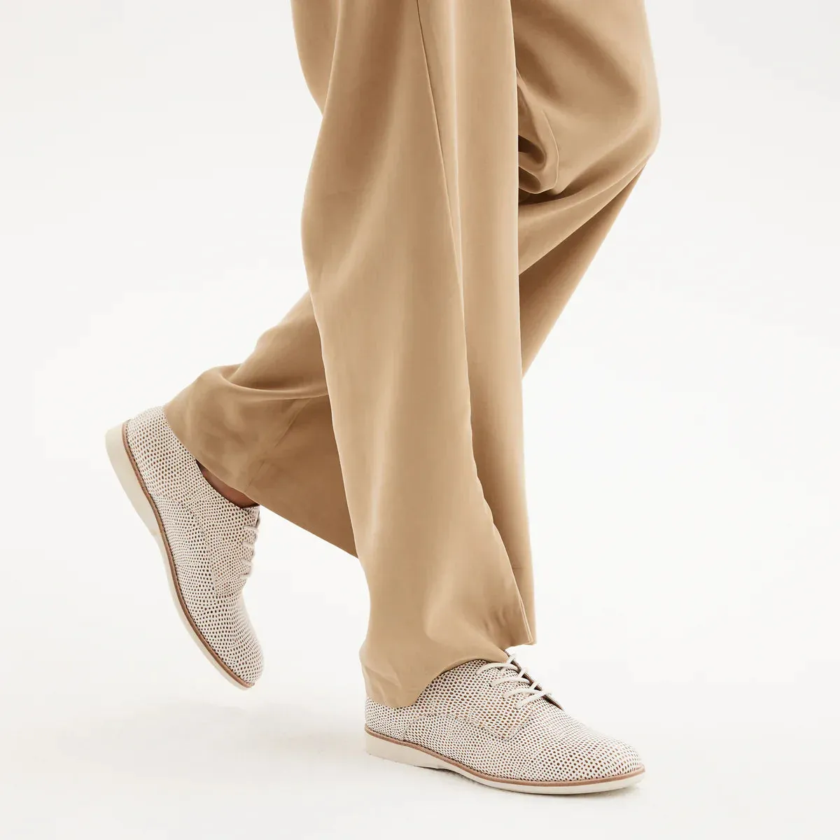 Rollie Derby Tan/Weiße Schlangenschuhe_Rollie
