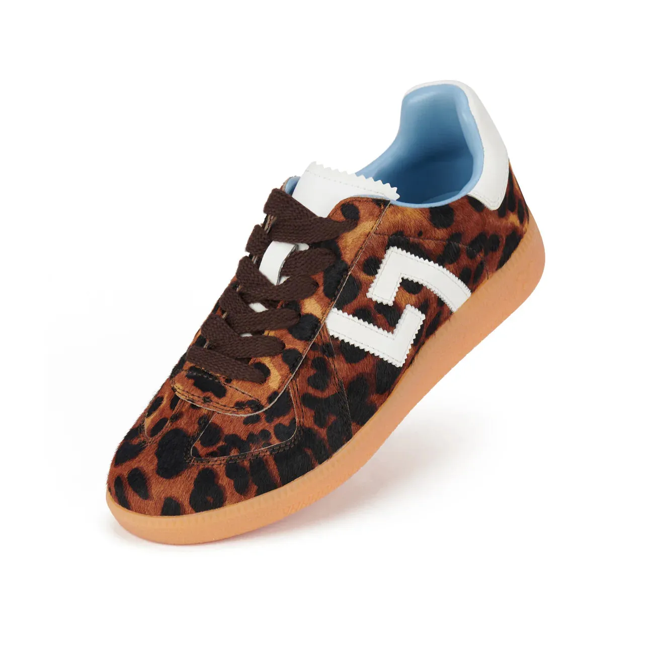 Rollie Pace Dunkel Kamel Leopard Schuhe_Rollie