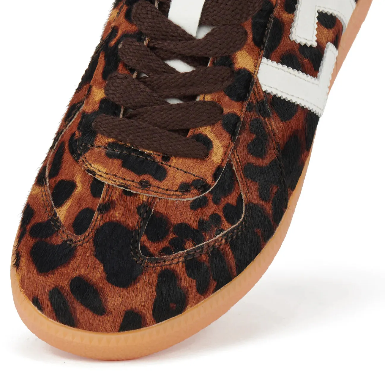 Rollie Pace Dunkel Kamel Leopard Schuhe_Rollie