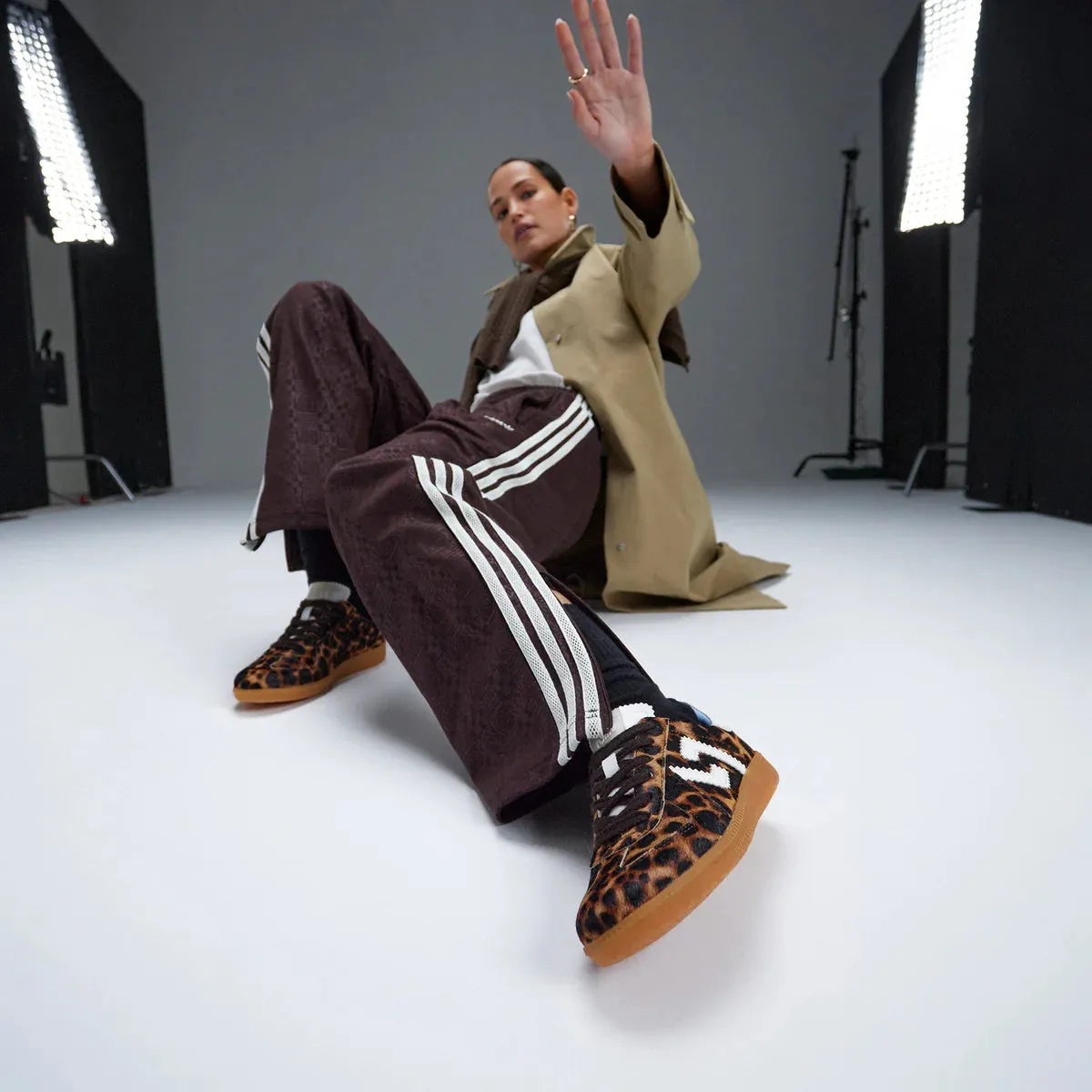Rollie Pace Dunkel Kamel Leopard Schuhe_Rollie