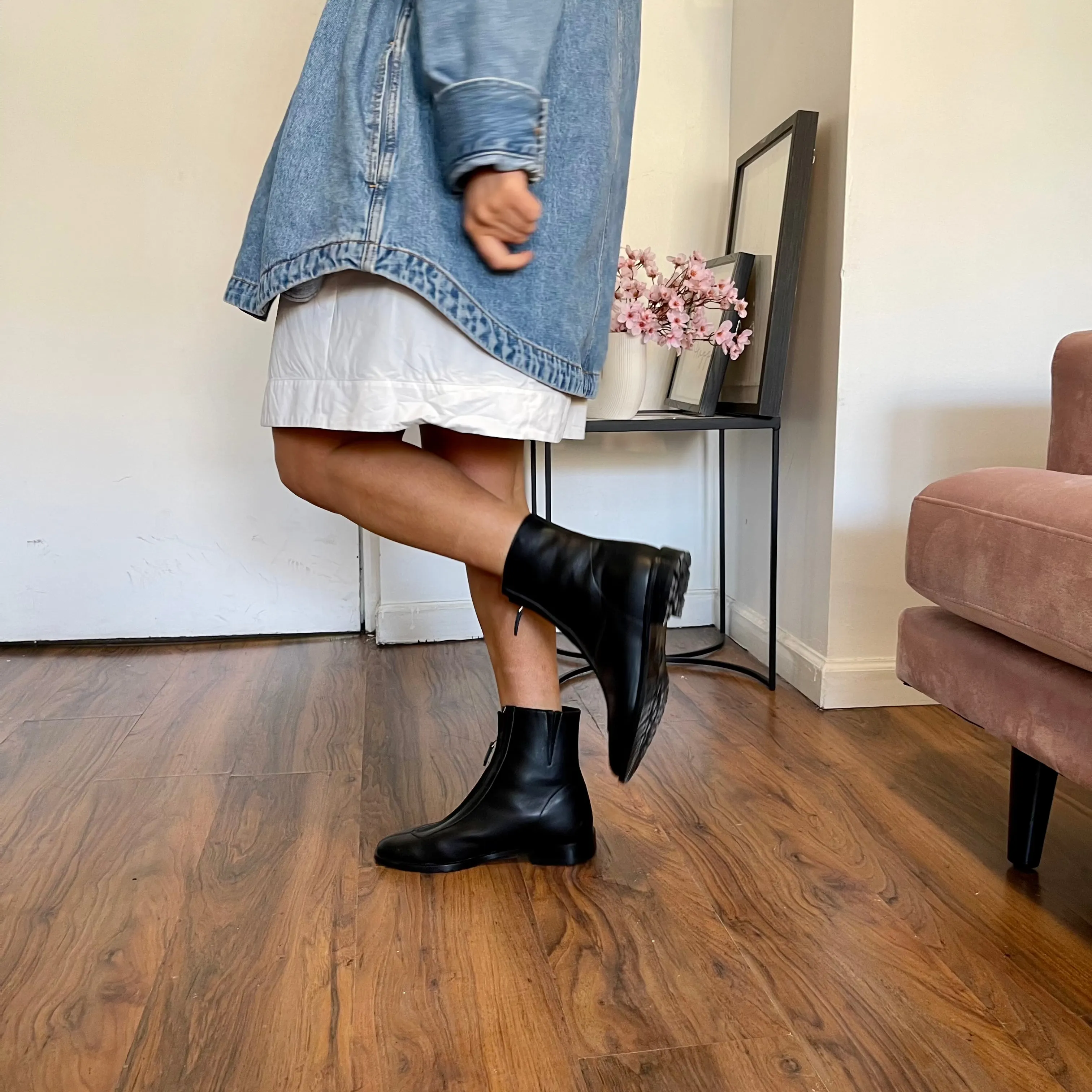 Roma Due - Leder in Schwarz