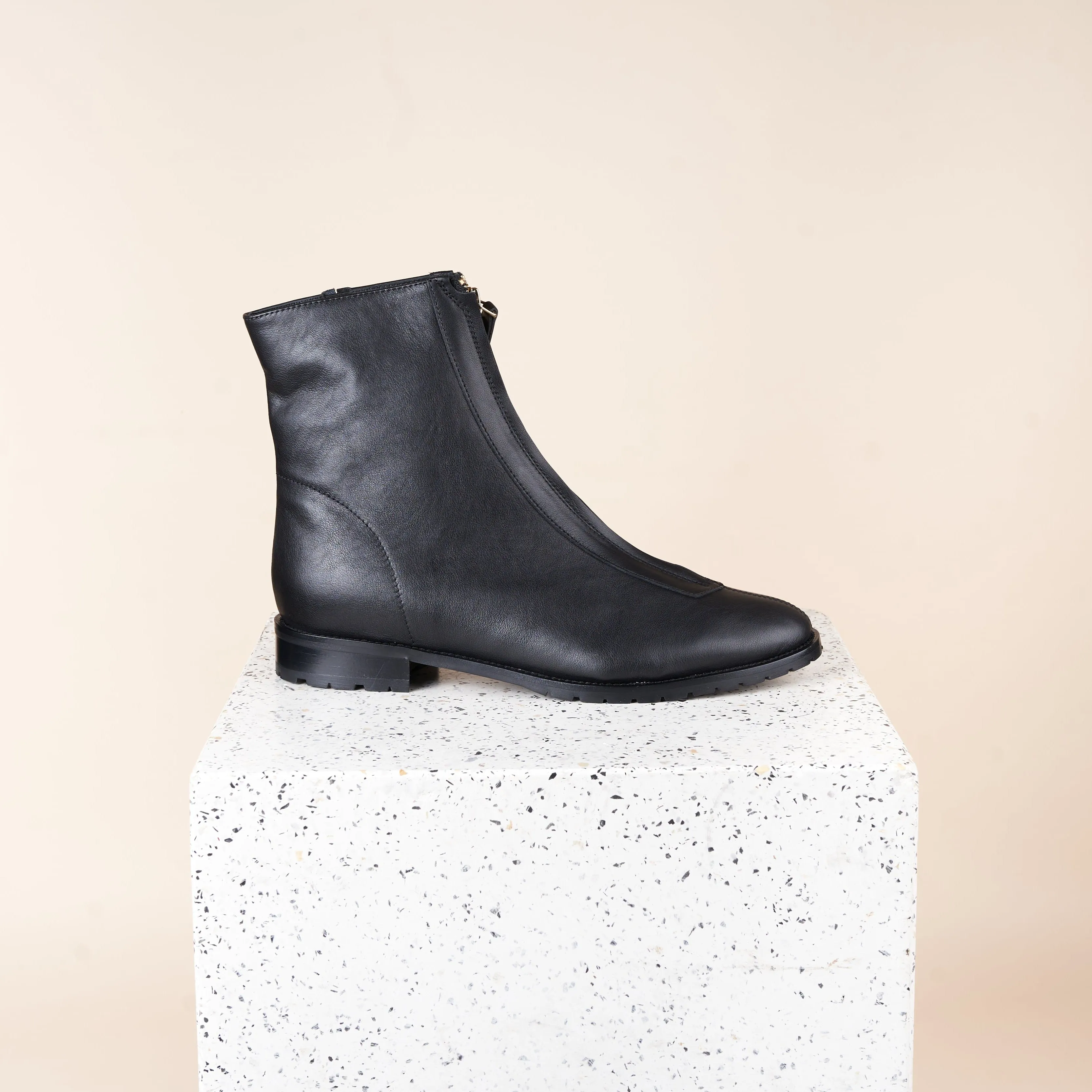 Roma Due - Leder in Schwarz
