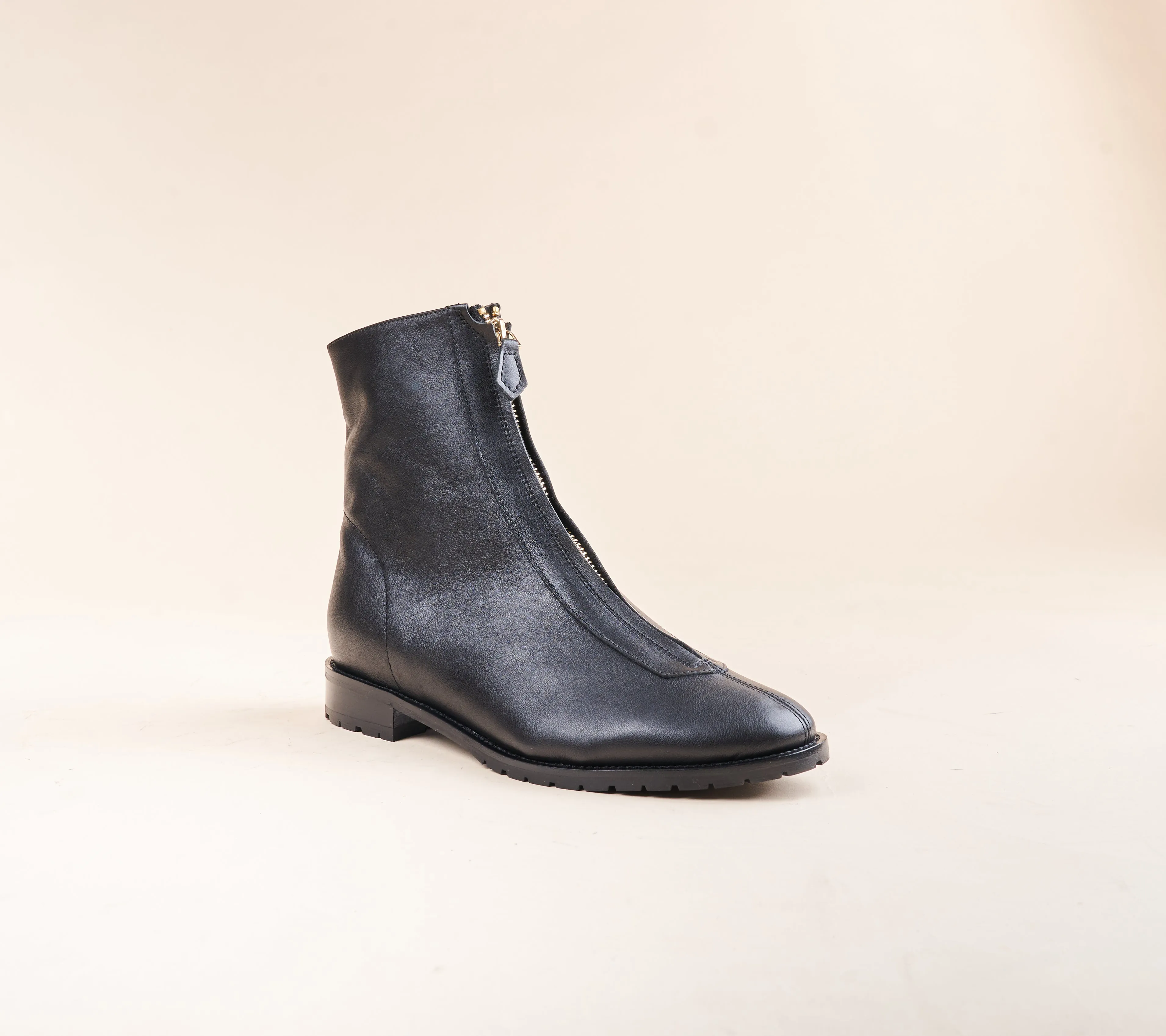 Roma Due - Leder in Schwarz