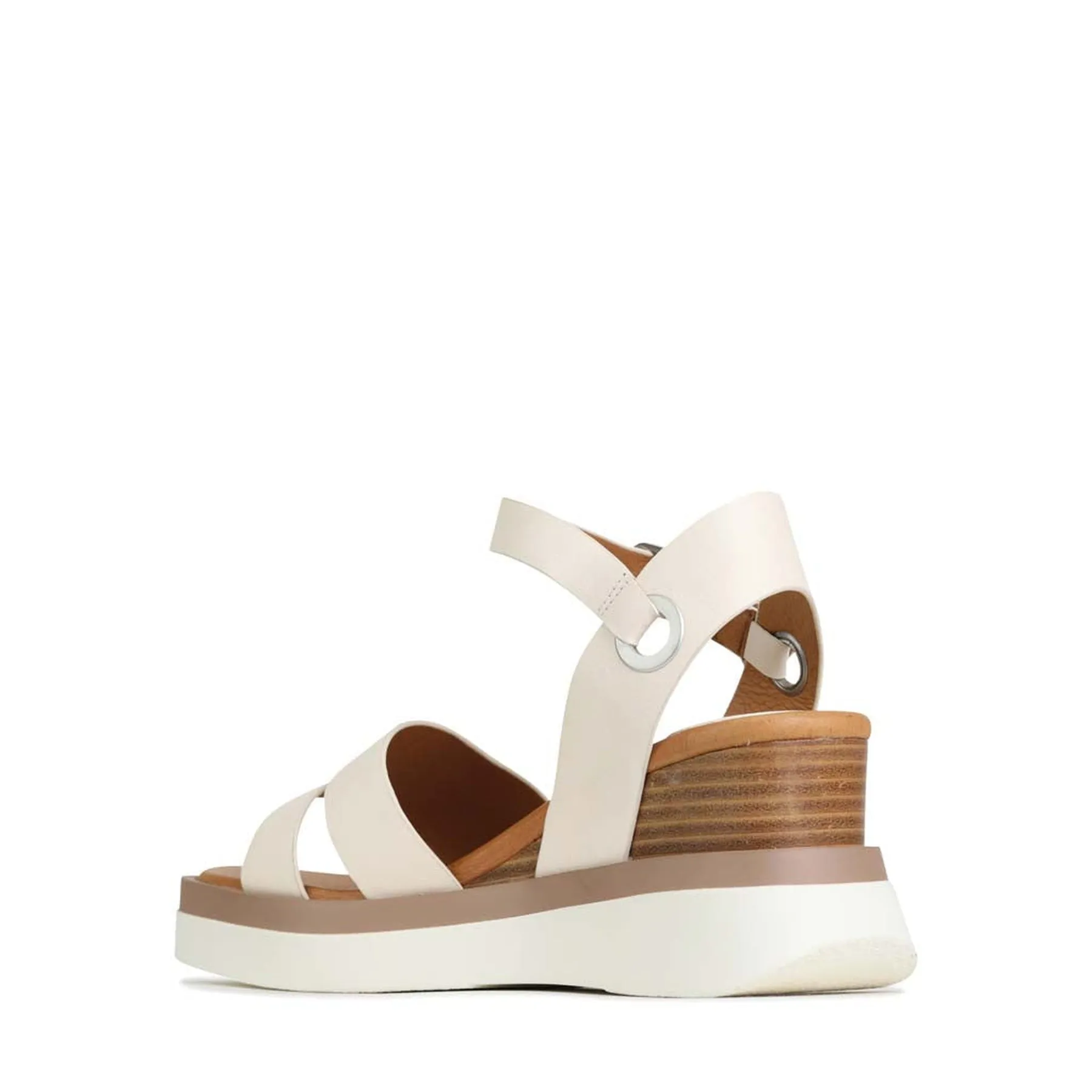 SASKIA KEILABSANDALEN MIT LEDERRIEMEN