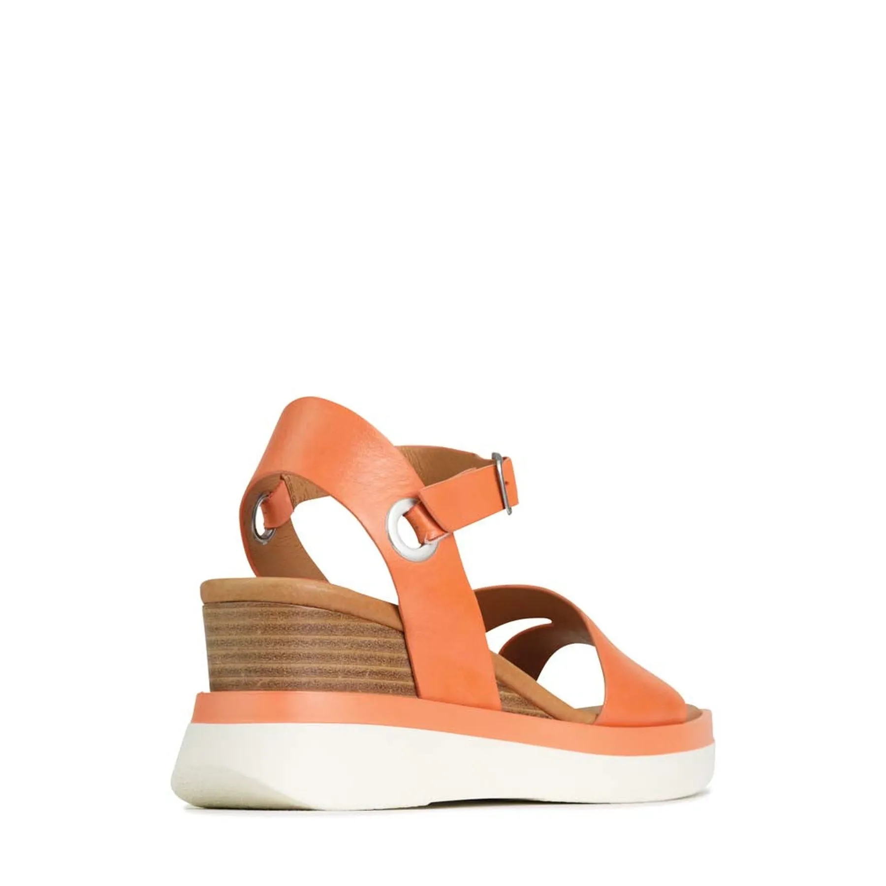 SASKIA KEILABSANDALEN MIT LEDERRIEMEN